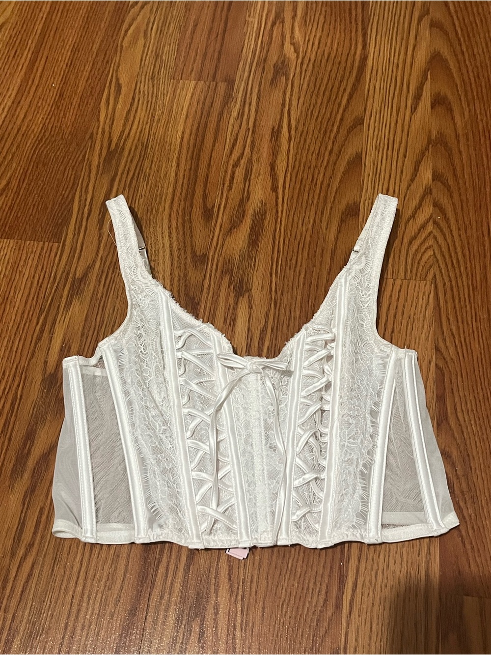 Victoria Secret White Corset Top